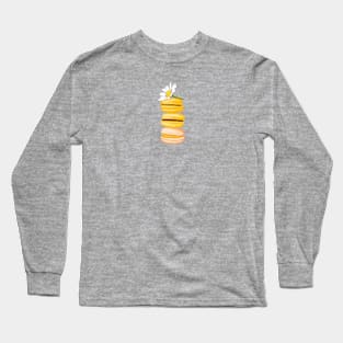 yellow macarons with a daisy Long Sleeve T-Shirt